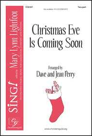 Christmas Eve is Coming Soon Two-Part choral sheet music cover Thumbnail